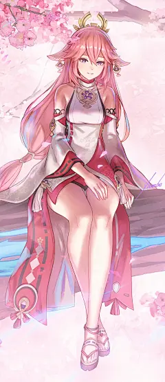 あんべよしろう  二次元少女  
动漫壁纸  原神  八重神子