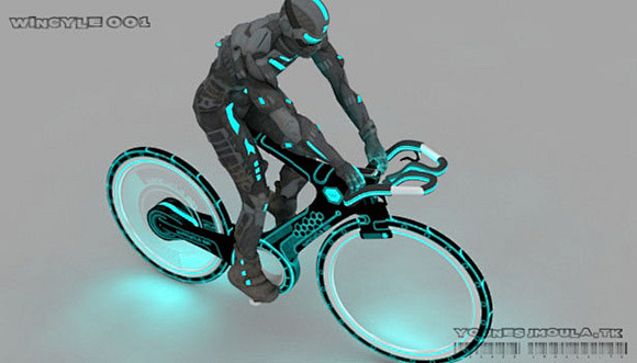 未来的自行车 - 创意酷