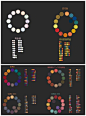 整理分享一组视觉上非常舒服的配色方案。配色环一共分为了几十种类别，超全面，无水印，色废速速get！#绘画学习#  #素材推荐# ​​​​