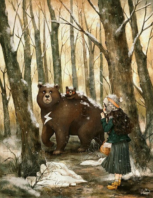 《森林里的小女孩》有人点赞的话还会发哦_...