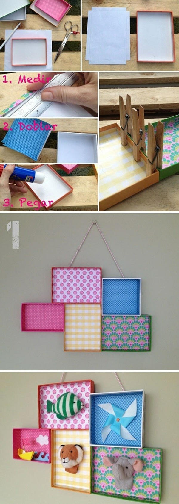亲子手工教程#纸盒盖的DIY创意
