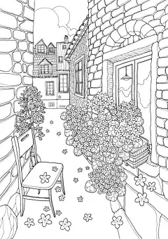 黑白稿 场景 花纹 图案