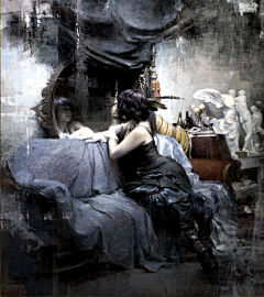 Wxm111采集到Jeremy Mann 冷调油画 ​​​​