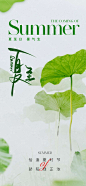 地产美业夏至节气海报