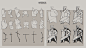 make character by searching from primitives and guiding line 