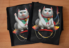 张观政插画采集到招财猫驾到