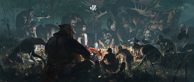 夜雨青灯画鬼狐_吃_LIN