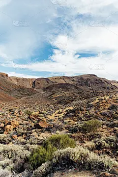 泰德国家公园。美丽的火山景观，岩石，沙漠火山口。