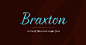 Braxton free font