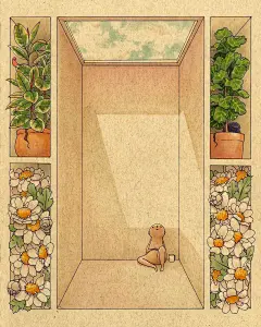 台湾插画家 Felicia Chiao 创作了系列插画《幽居星人的怪诞世界》