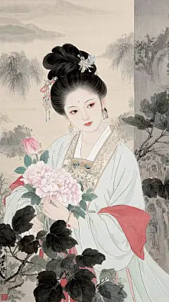 治愈古风：薛宝钗 唇不点而红，眉不画而翠 #古装美人 #古风美人 #红楼梦#古人的审美有多绝 #金陵十二钗 #图片#壁纸 - 小红书