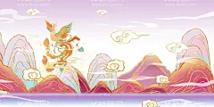 山水插画元素   - 源文件下载【酷图网】国潮,国潮风,中国风,旅游景点插画,中国风景插画,中式风景插画,国潮文化,中国文化,中国风海报,国潮装饰,国潮展板,国潮X展架,国潮广告,国潮宣传,国潮手绘,国潮海报,中式山水,山水插画,中国风背景,中国风元素,国潮背景