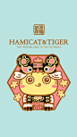 中国风布老虎哈咪猫设计手机壁纸