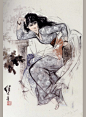 刘继卣大师的原画展-第二辑（高清修复版）_刘老 : 这也让我更有信心继续把他的作品专辑做下去。 小时候我看到一本盗版西游记文字书，里面排版印刷得一塌糊涂，可我毫不犹豫买下了，因为那本书就是拿了这张图做了封面。在无数博物馆可以看到类似的画卷，但细节也就刘…