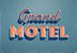 Grand Motel Text Effect : Here's a retro style PSD text effect inspired by the amazing vintage motel signs. Type your own text inside the...