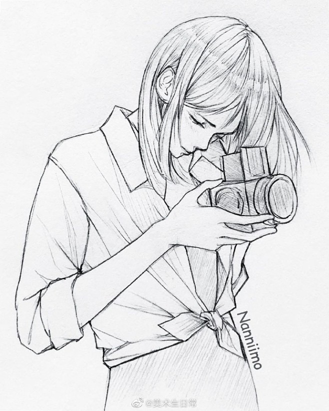 画师 Nanniimo 铅笔线稿 ​​​...