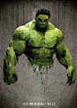 Low-Poly Portrait #Hulk | More Low Poly here : www.pinterest.com/creativestock/low-poly/