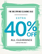 The Big Spring Cleaning Sale.