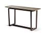 Rectangular wooden console table FIDELIO | Console table by Poltrona Frau