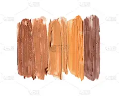 白底化妆品的粉底样本