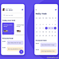日程安排待办事项应用UI模板 daily task app ui
