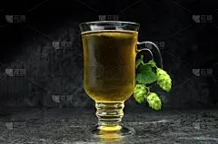 啤酒和啤酒花组合