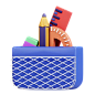 Pencil Case 3D Icon