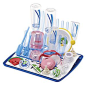 Dr. Brown's Folding Drying Rack: This is the best drying rack for Dr. Brown's® baby bottles, because it's specifically made for them! It holds 12 standard or eight Wide Neck bottles and components, and its drip tray neatly collects draining water. The tri