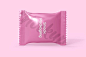 零食喜糖巧克力糖果塑料糖纸包装袋智能贴图样机效果图PS素材3478-淘宝网