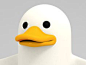 White Duck Character #White, #Duck, #Character