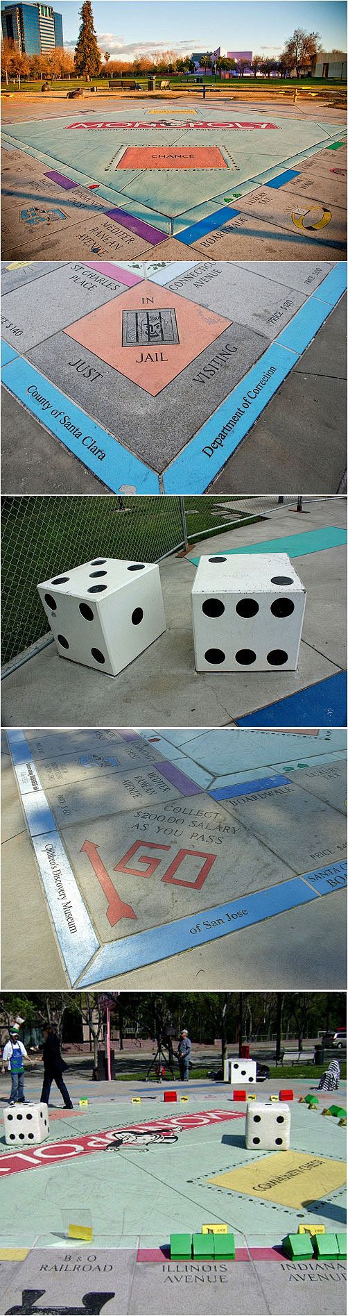 世界纪录的吉尼斯书最大的永久垄断棋盘游戏...
