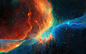 General 1680x1050 space colorful space art digital art