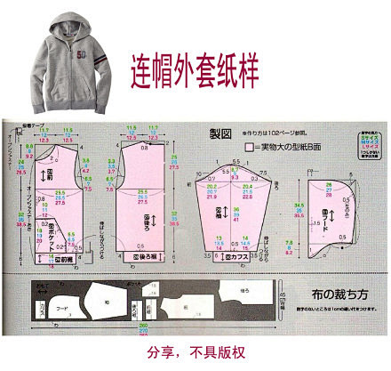 牛仔外套打版图纸教程图片