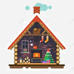 扁平化木屋 元素 免抠png 设计图片 免费下载 页面网页 平面电商 创意素材