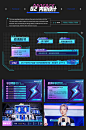 art bilibili Comic Exhibition dynamic graphics E-Sports E-Sports Design key visual material design STAGE DESIGN