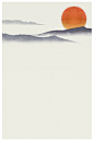 古风大山剪影背景图高清素材 中国风 剪影 古风 大山 太阳 海报 简约 背景图 背景 设计图片 免费下载