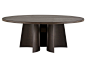 Round wooden table KENSINGTON | Round table by poliform