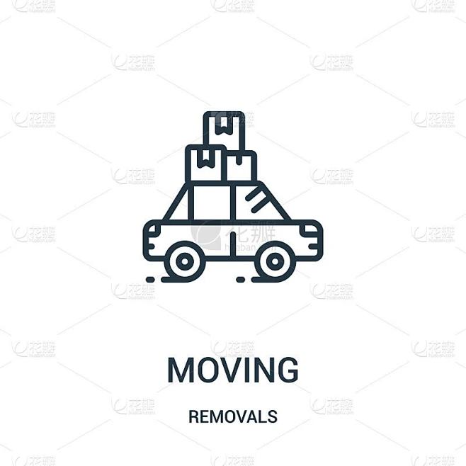 moving icon vector from removals collection. Thin 素材-花瓣网
