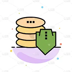 安全,彩色图片,盾,平坦的,抽象,分离着色,银行业,商务,白色背景,图表