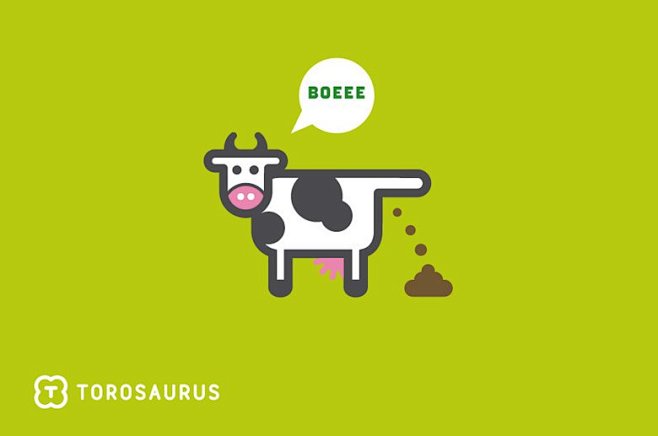 图标设计速递torosaurus可爱的动物图标设计