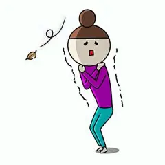 其中包括图片：凍える女性　枯葉イラスト
