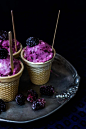 Blackberry ice-cream