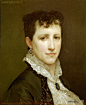 威廉·阿道夫·布格罗(William-Adolphe Bouguereau)高清作品《伊丽莎白加德纳小姐的肖像》