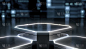 Futuristic empty Stage For Product Presentation. P