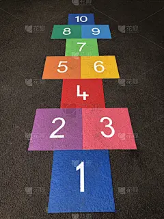 跳房子游戏,垂直画幅,水平画幅,无人,学校操场,户外,游乐场,学校,运动,沥青_4666132195