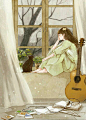 素锦底图//二次元//动漫//唯美//@柳轻尘