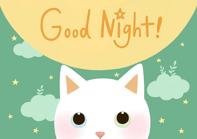 Goodnight！图片_猫的晚安 :)图片素材-花瓣网