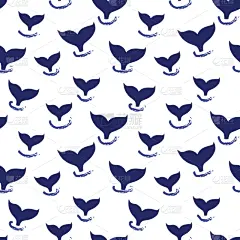 纺织品,壁纸,四方连续纹样,儿童,尾巴,背景,白色,海洋,鲸,矢量