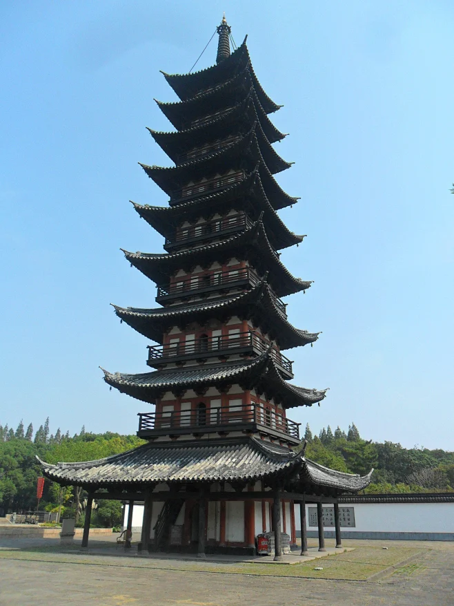 上海松江兴圣教寺方塔-006图片_参考图片素材-花瓣网