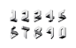 漂亮建筑数字字体设计 飞特网 字体设计